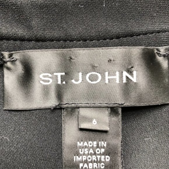 St John Black Dress Ankle Dress Pants ,size 6 - Picture 6 of 6